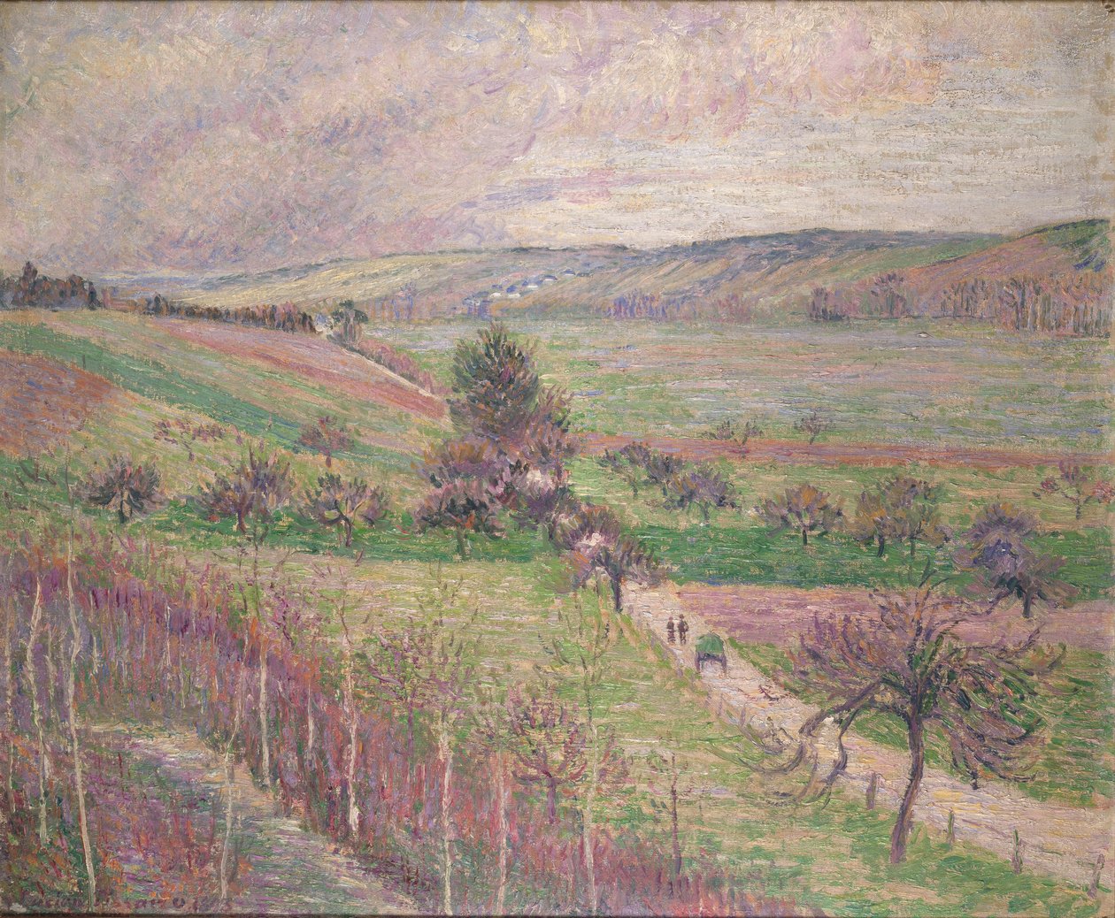 La route de Thierceville, début du printemps, 1893 - Camille Pissarro
