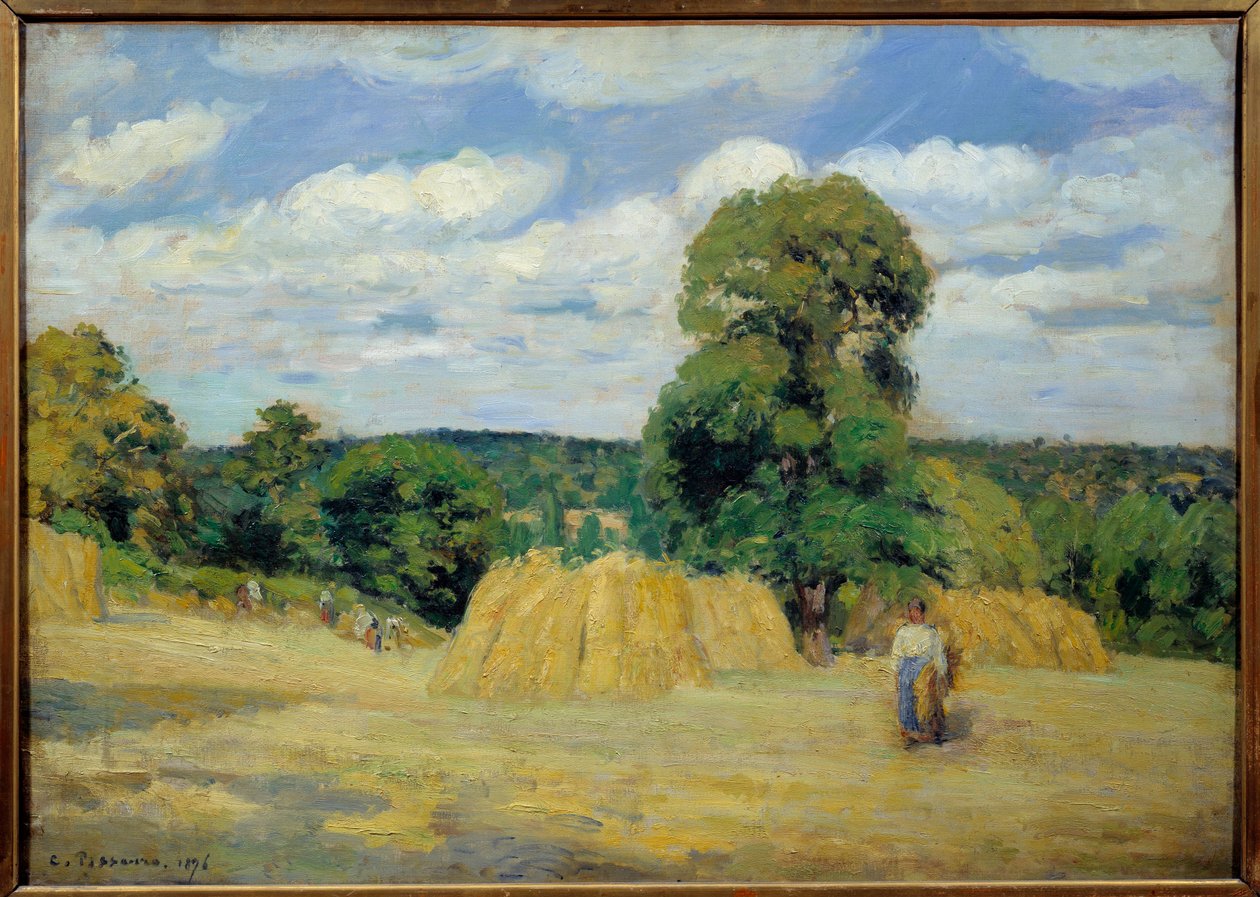 La moisson à Montfoucault en Mayenne - Camille Jacob Pissarro