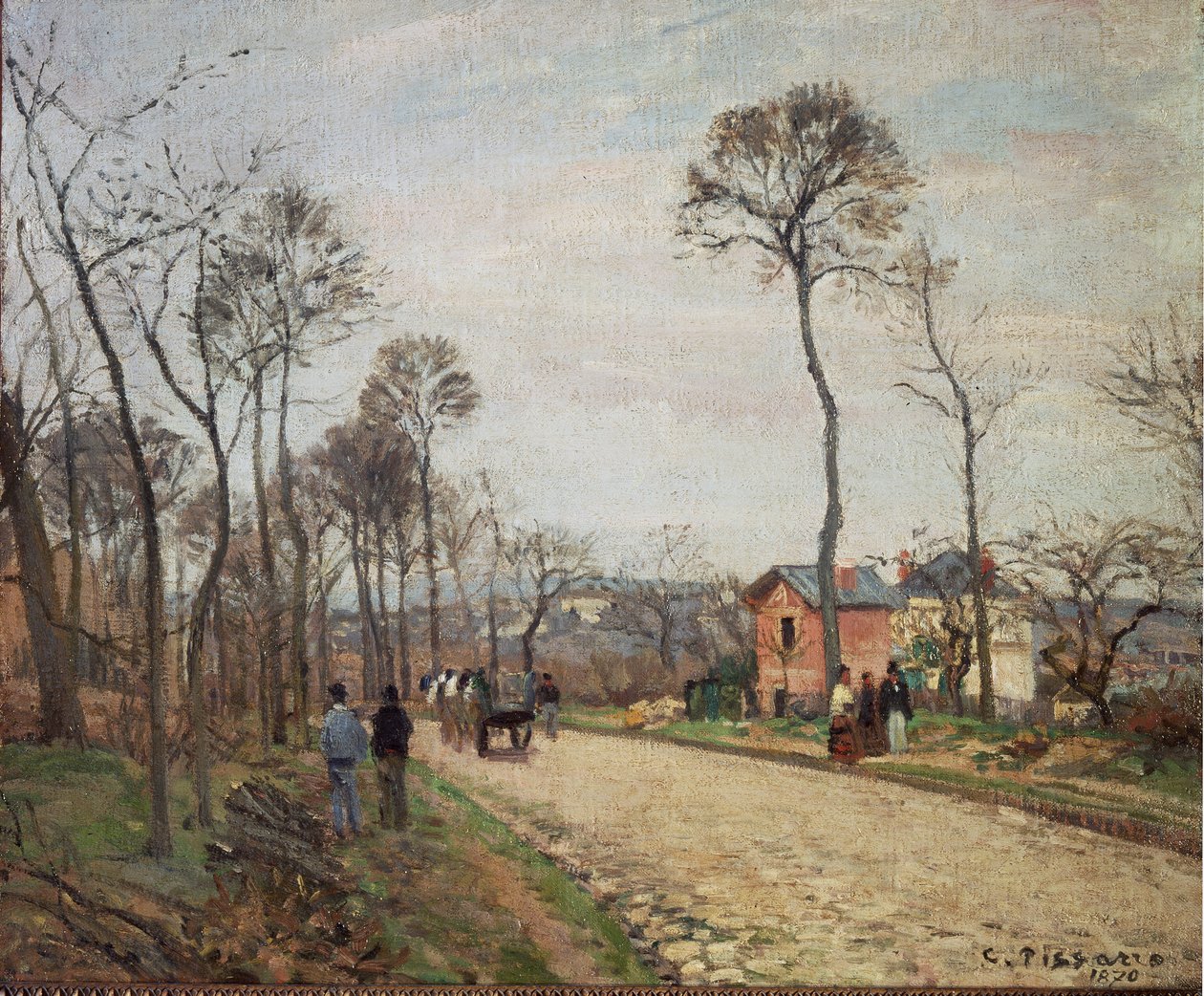 La route de Louveciennes - Camille Jacob Pissarro