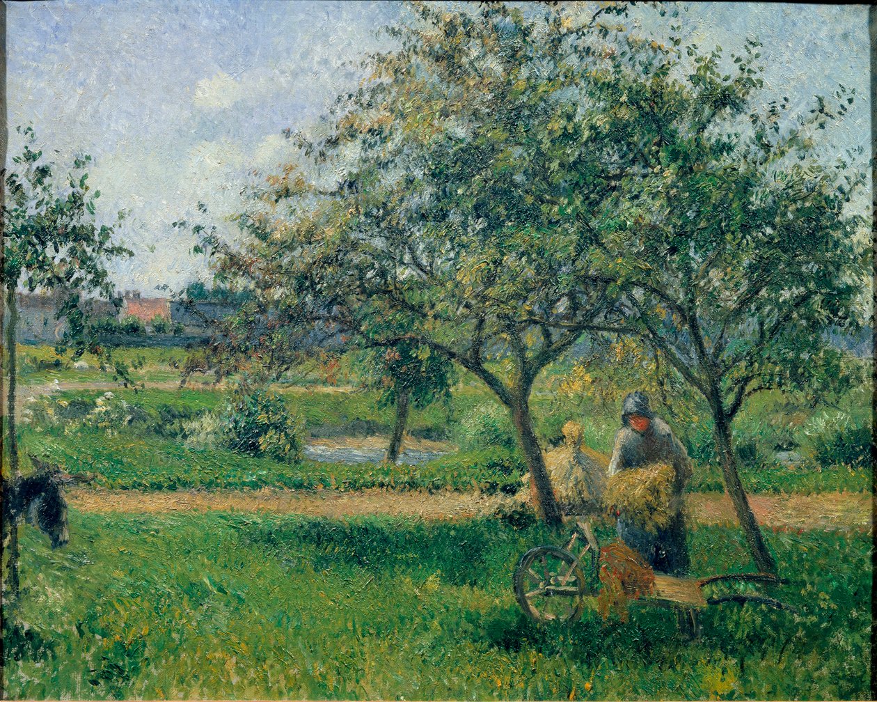 La brouette, verger, vers 1881 - Camille Jacob Pissarro