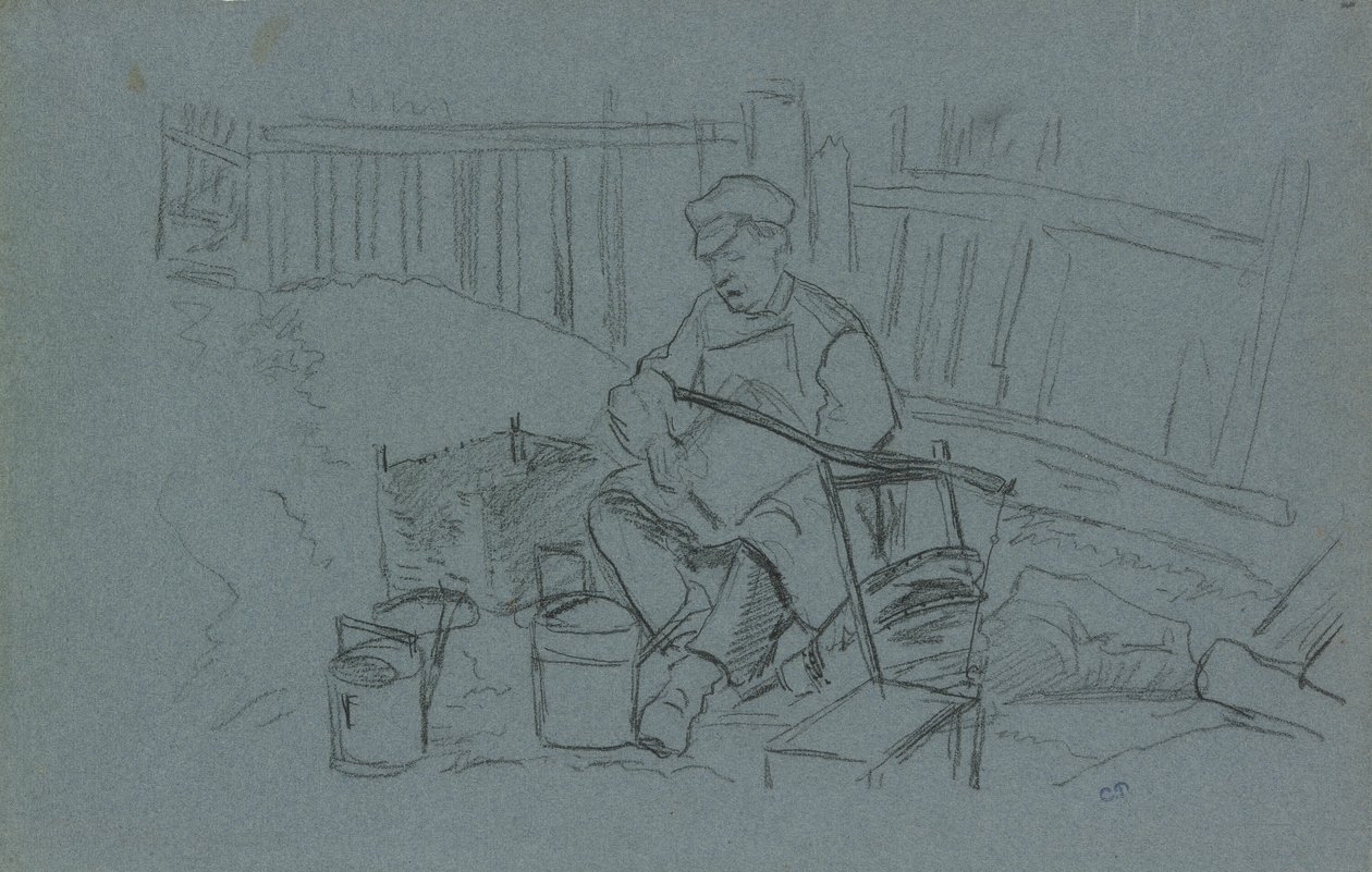 Réparateur avec ses outils - Camille Pissarro