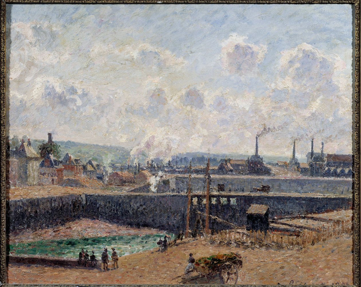 Vue de Dieppe, bassin Duquesne - Camille Jacob Pissarro