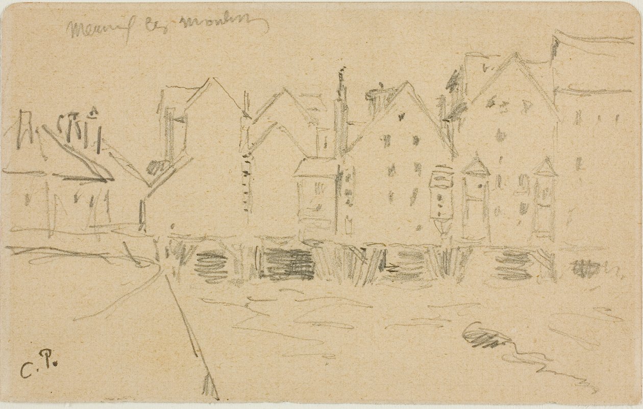 Moulins à eau à Meaux - Camille Pissarro