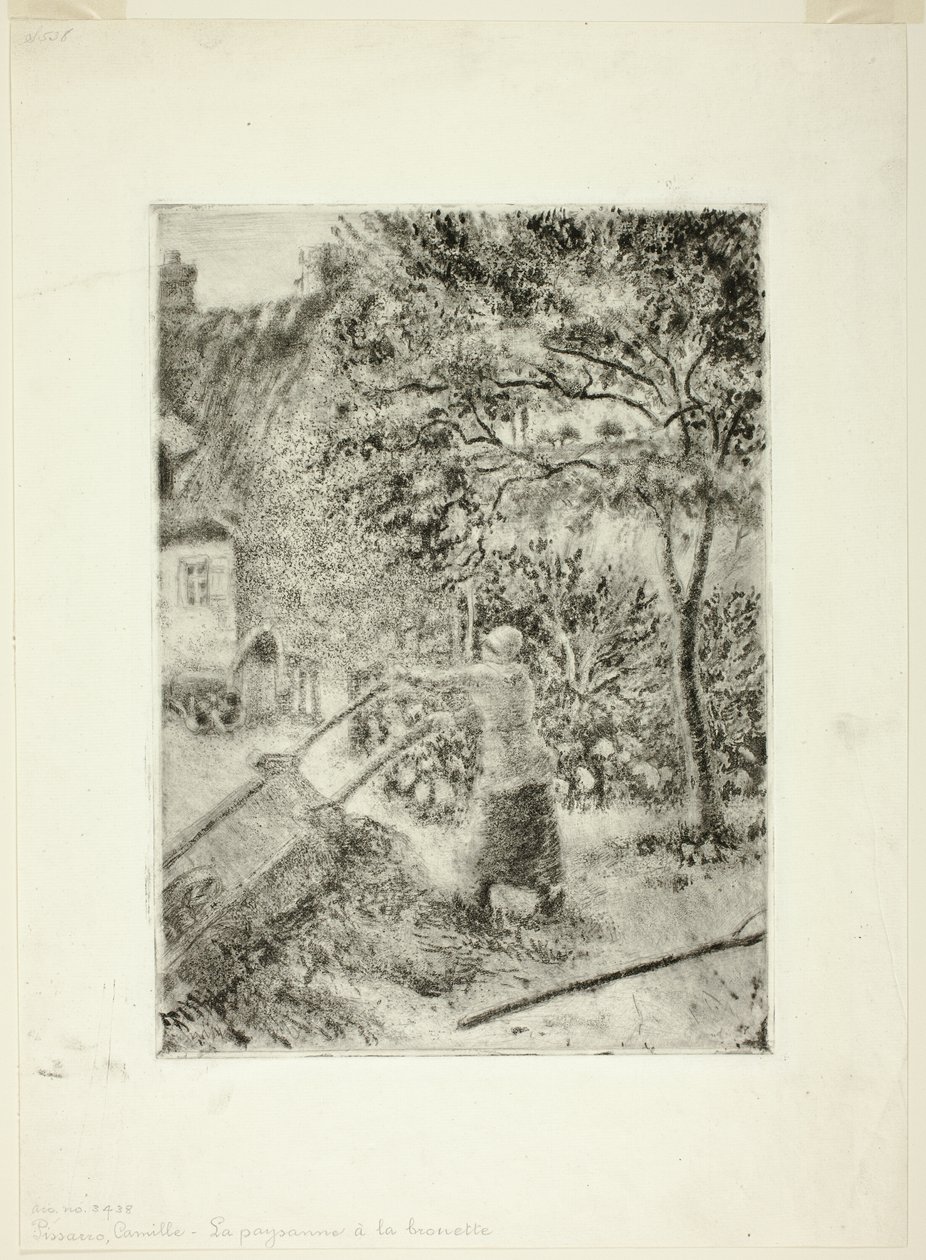 Femme Vidant une Brouette - Camille Pissarro