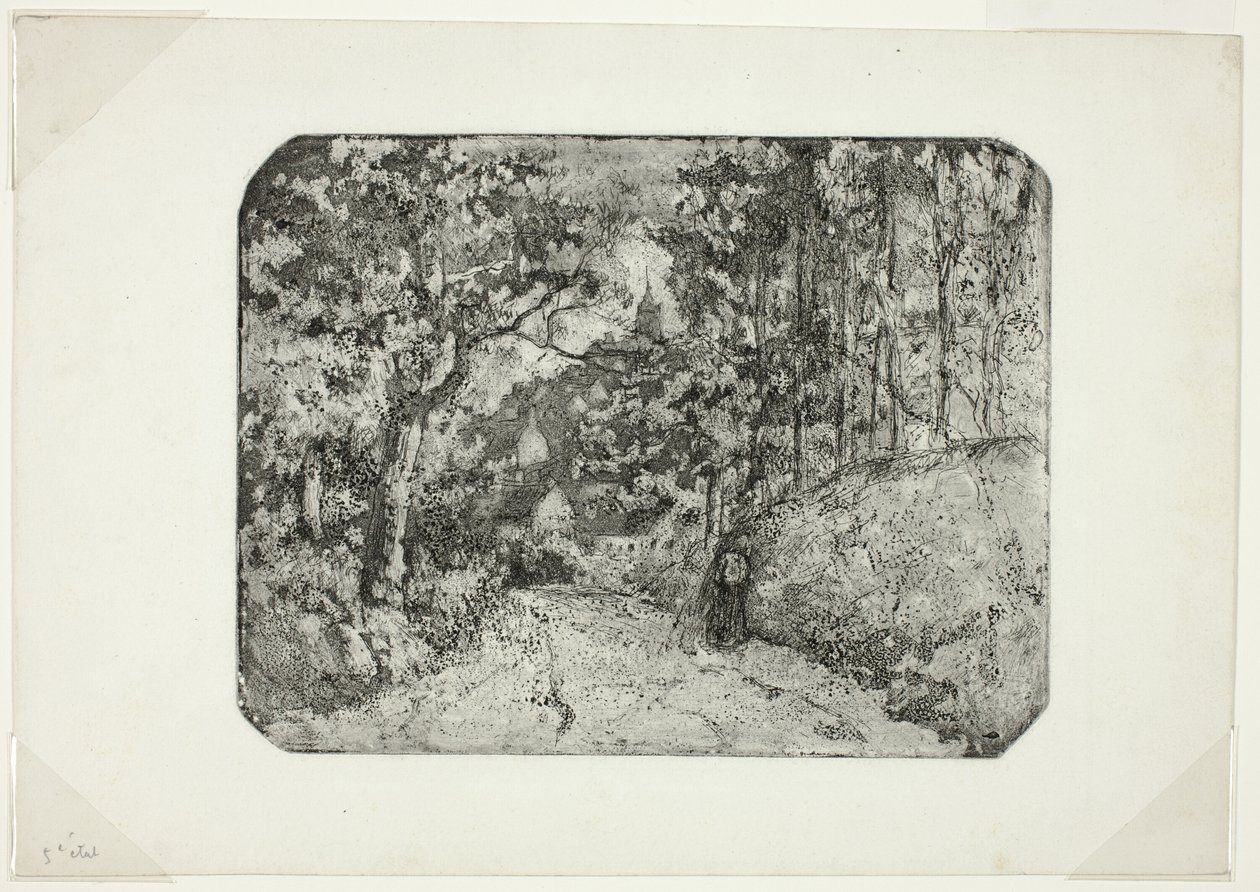 Chemin Boisé à Pontoise - Camille Pissarro
