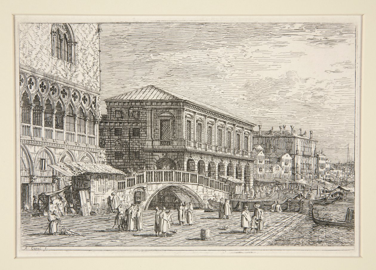 Le Preson, V., de la série Vedute (Vues) - Canaletto (Giovanni Antonio Canal)