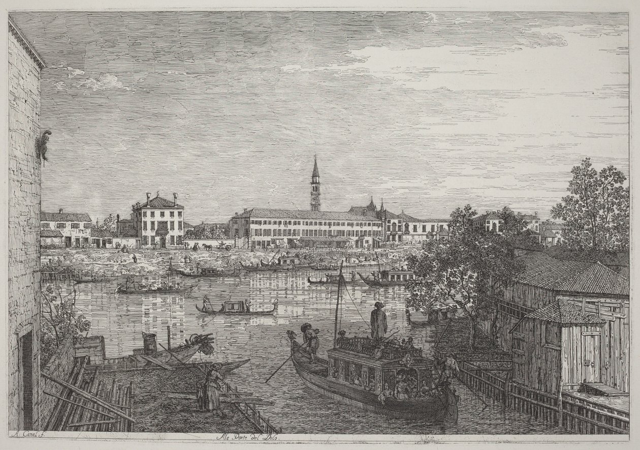Aux portes de Dolo - Canaletto