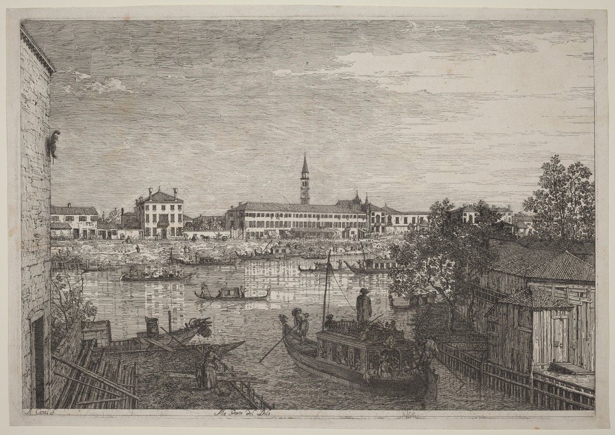 Aux portes de Dolo - Canaletto