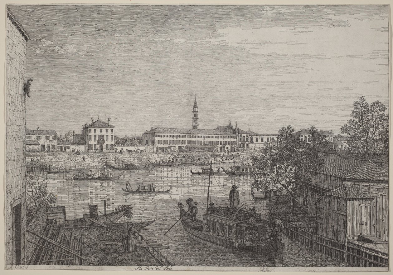 Aux portes de Dolo - Canaletto