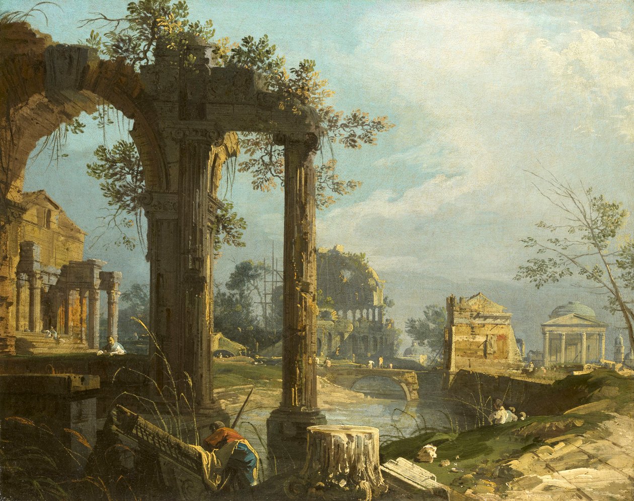 Canaletto - Vue en capriccio avec ruines 1742-44 - Canaletto