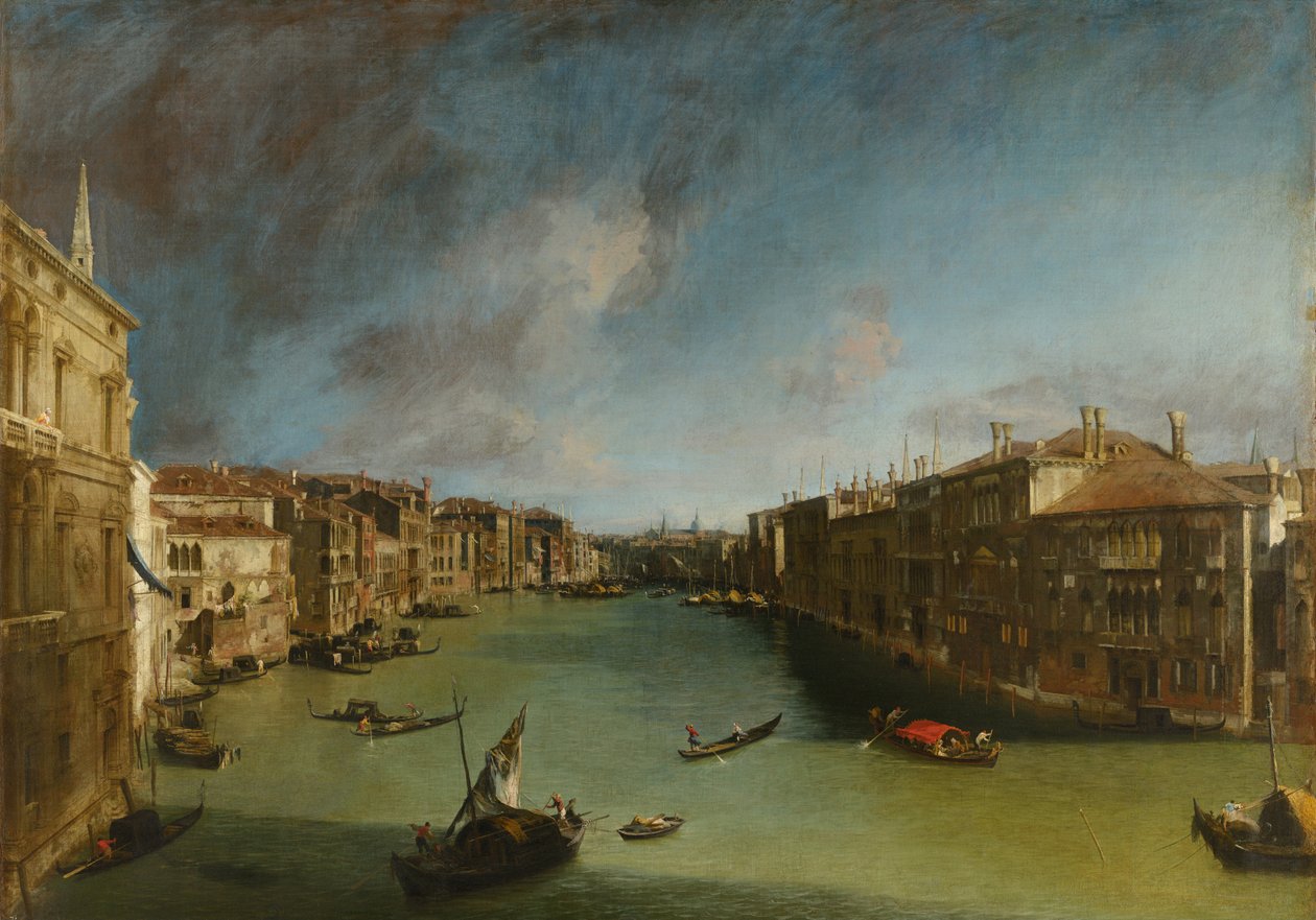 Grand Canal du Palazzo Balbi vers le Rialto - Canaletto