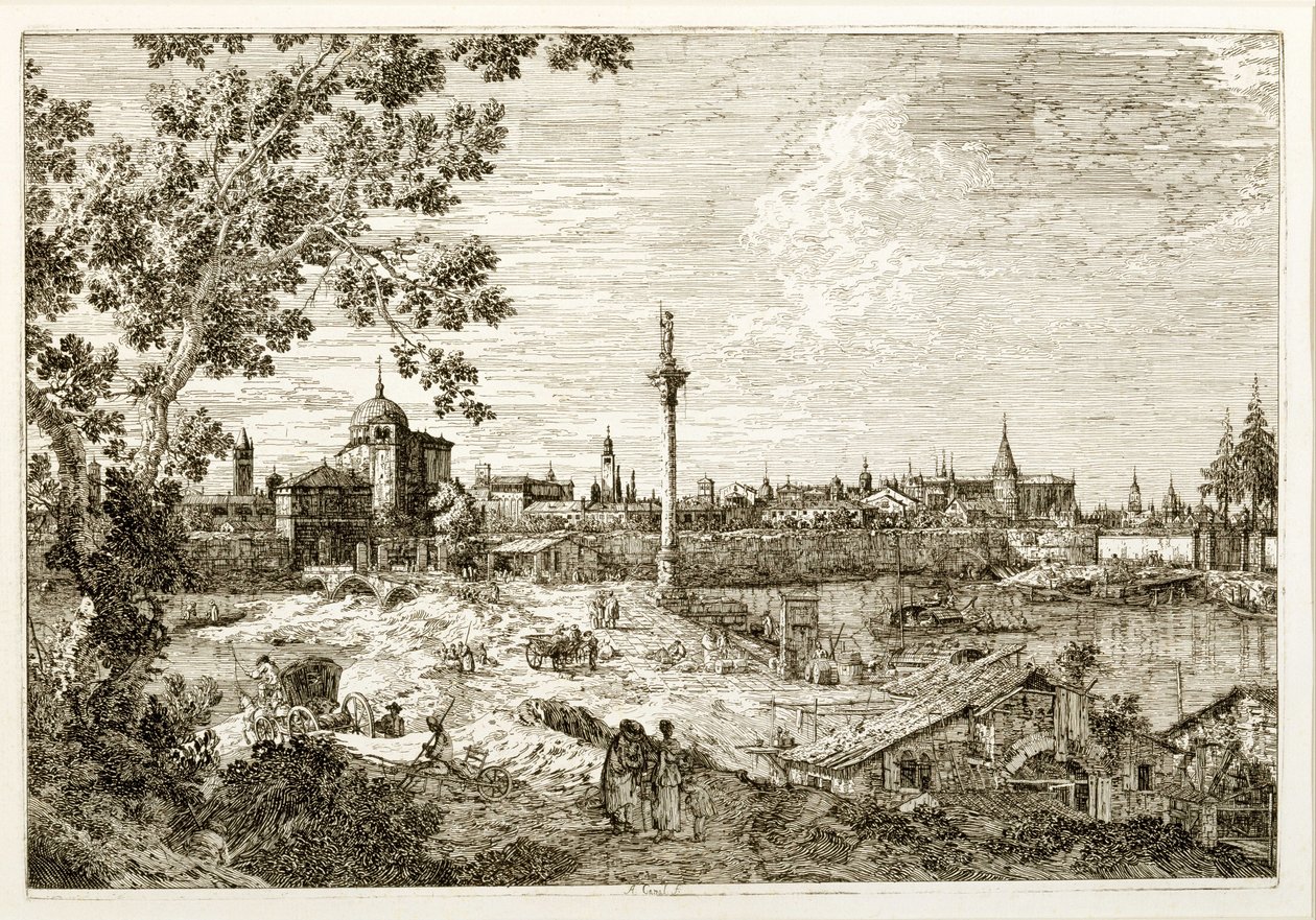 Vue imaginaire de Padoue - Canaletto