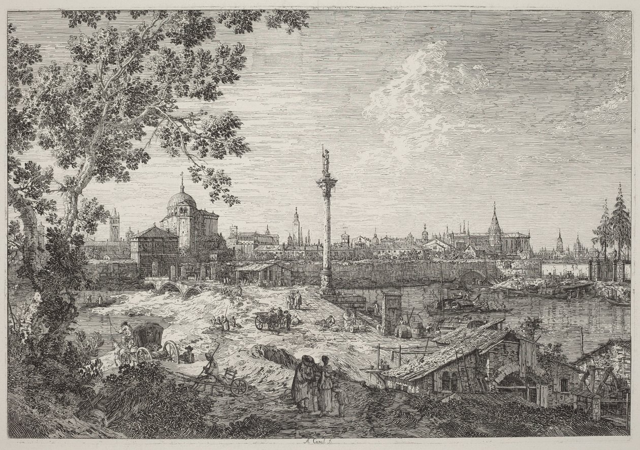 Vue imaginaire de Padoue - Canaletto