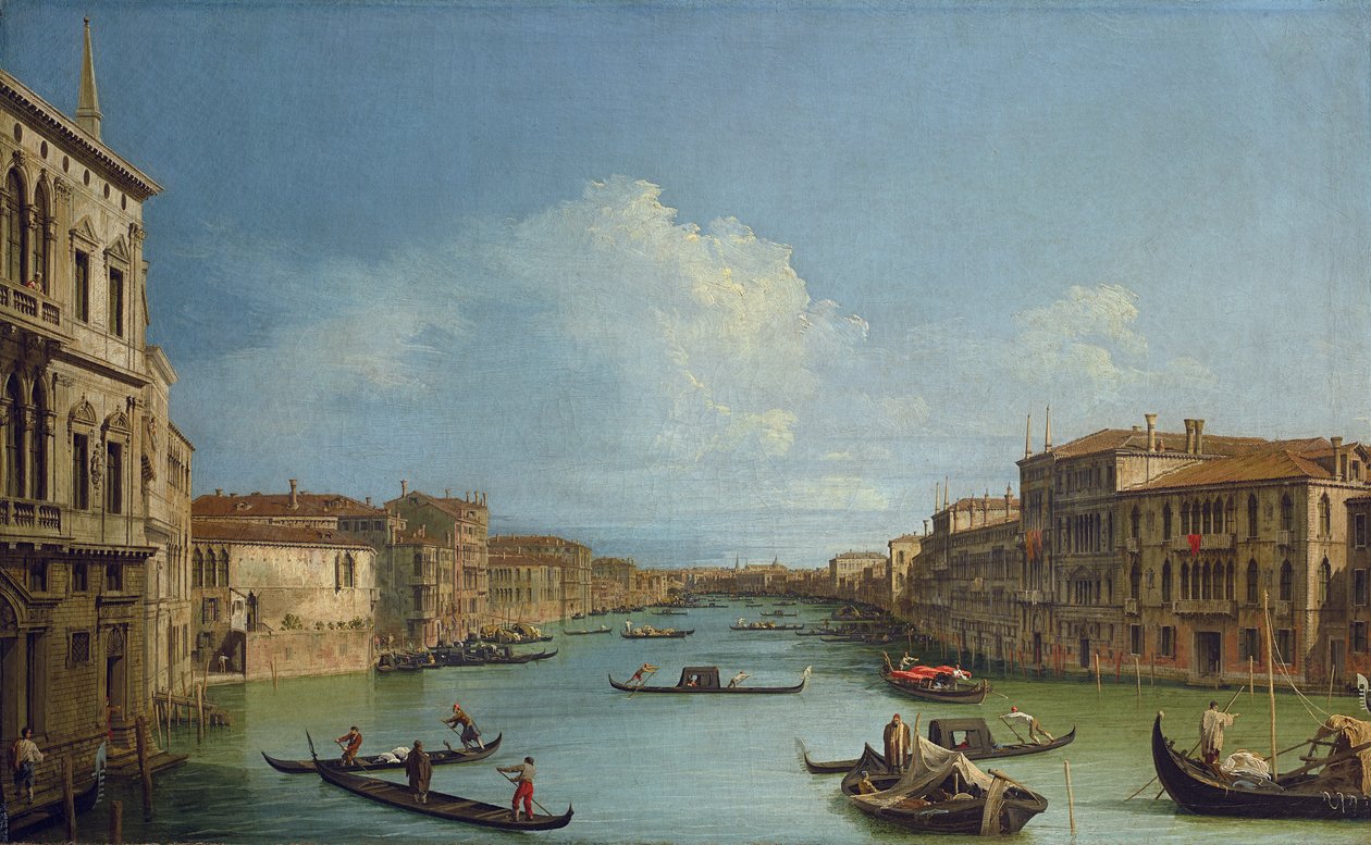 Italien : Le Grand Canal vu de Ca