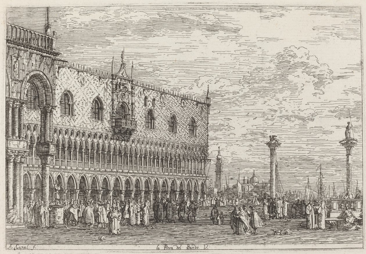 La Piera del Bando. V. - Canaletto
