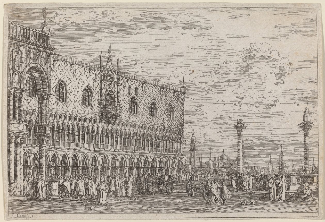 La Piera del Bando. V. - Canaletto