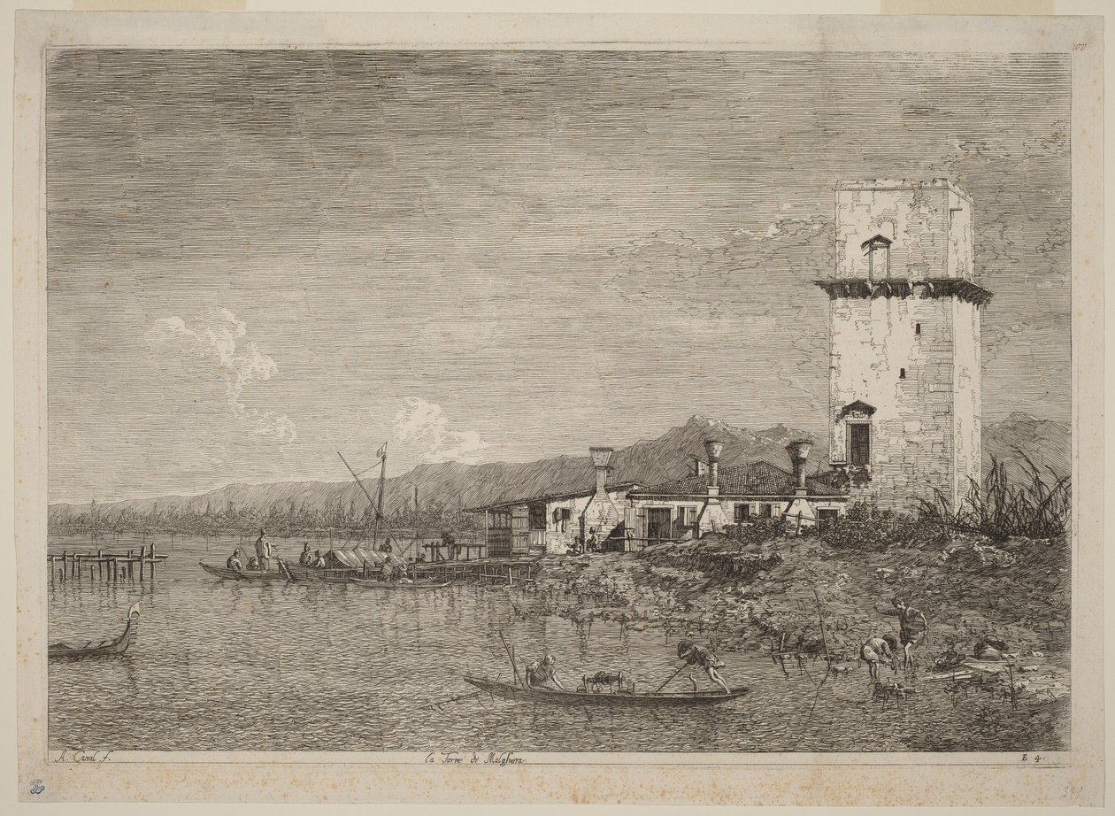 La tour de Malghera - Canaletto