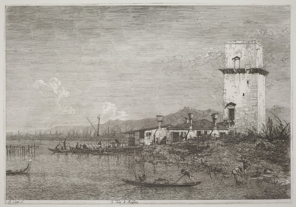 La tour de Malghera - Canaletto