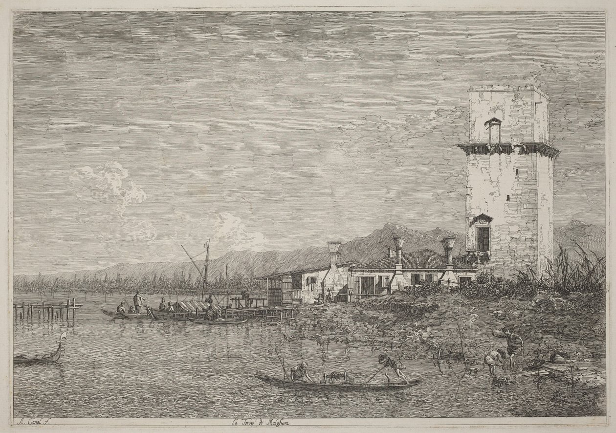 La tour de Malghera - Canaletto