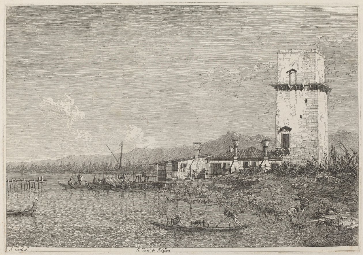 La Tour de Malghera - Canaletto