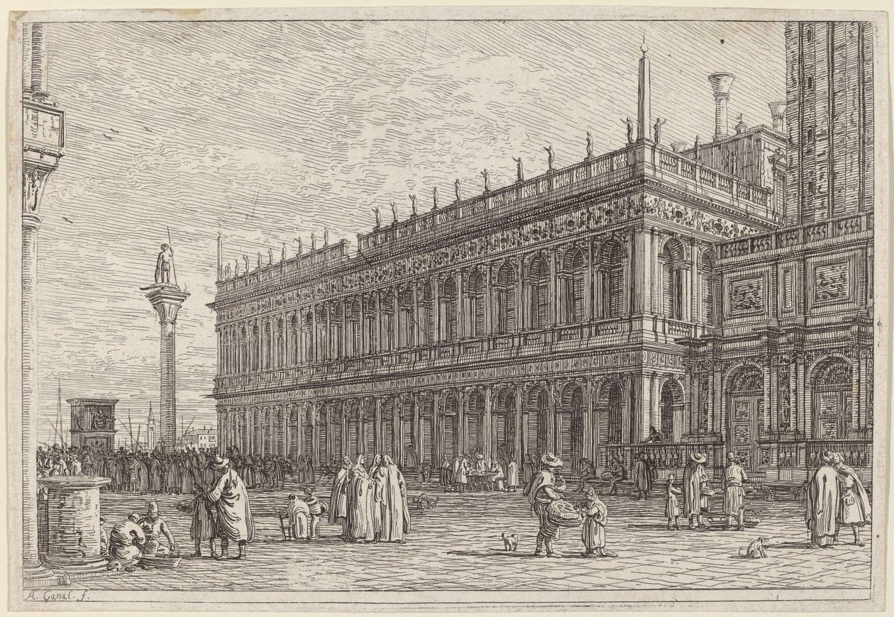 La libreria. V. - Canaletto