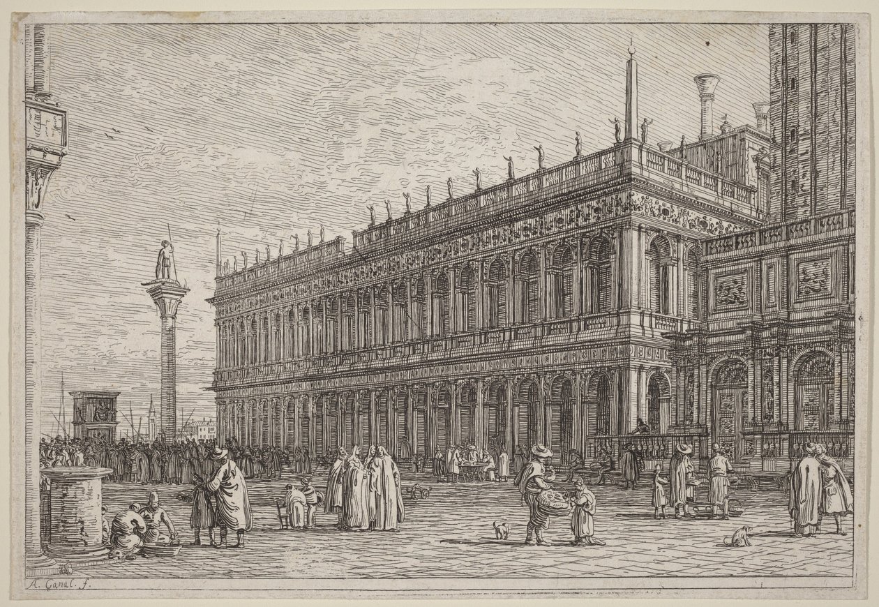 La librairie. V. - Canaletto