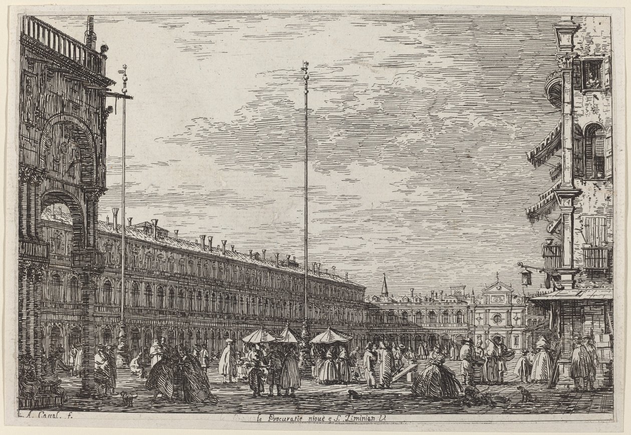Le Procuratie niove et S. Ziminian V., vers 1735-1746 - Canaletto