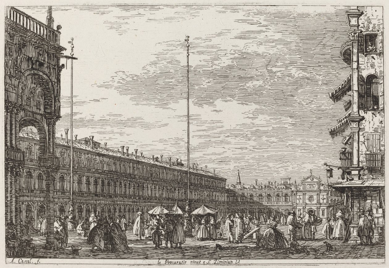 Le Procuratie niove et S. Ziminian V. [en haut à droite] - Canaletto