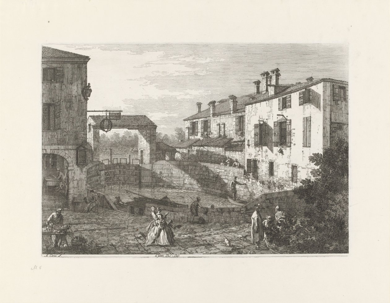 Les portes du Dolo - Canaletto