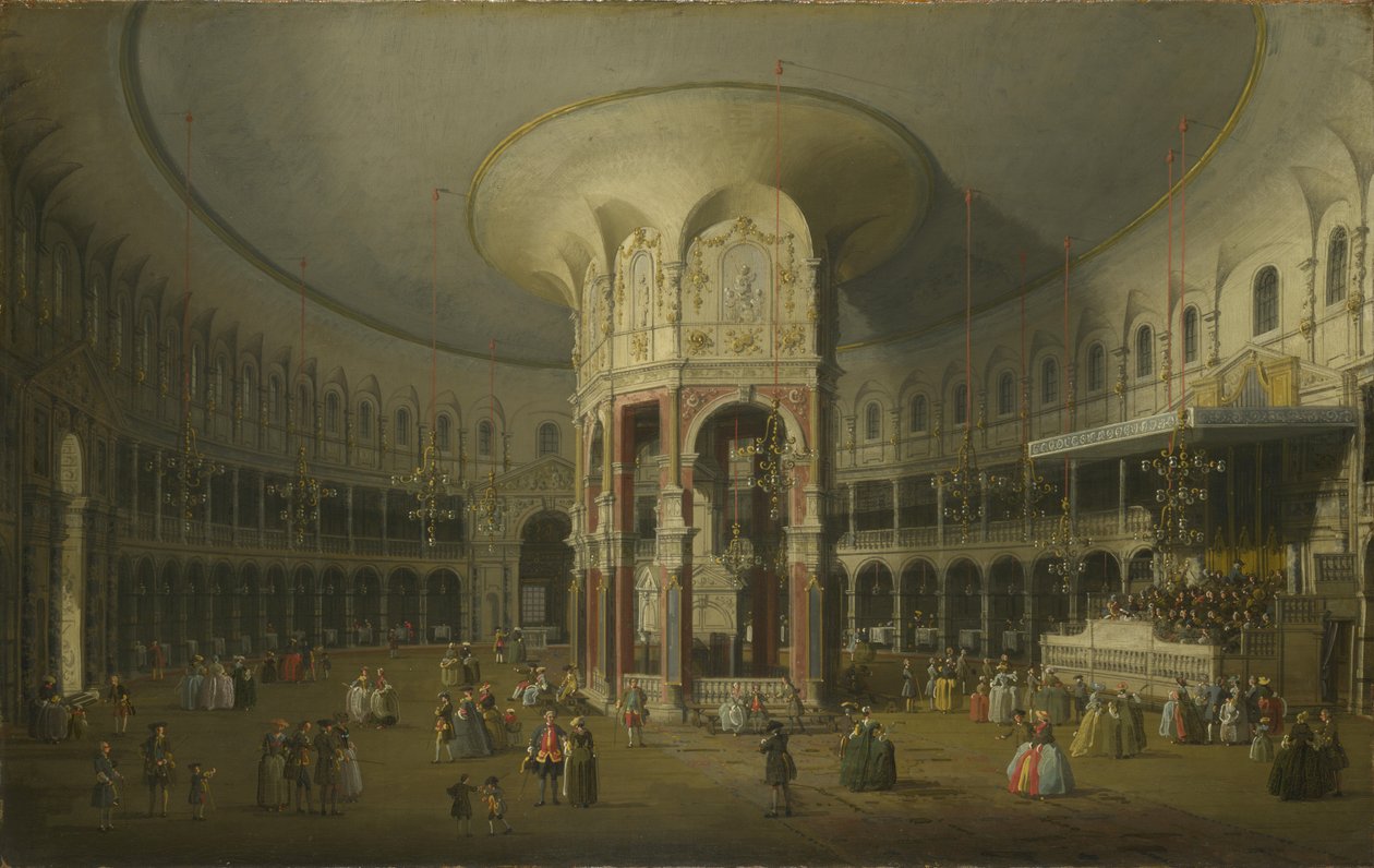 Londres : Intérieur de la Rotonde à Ranelagh - Giovanni Antonio Canal