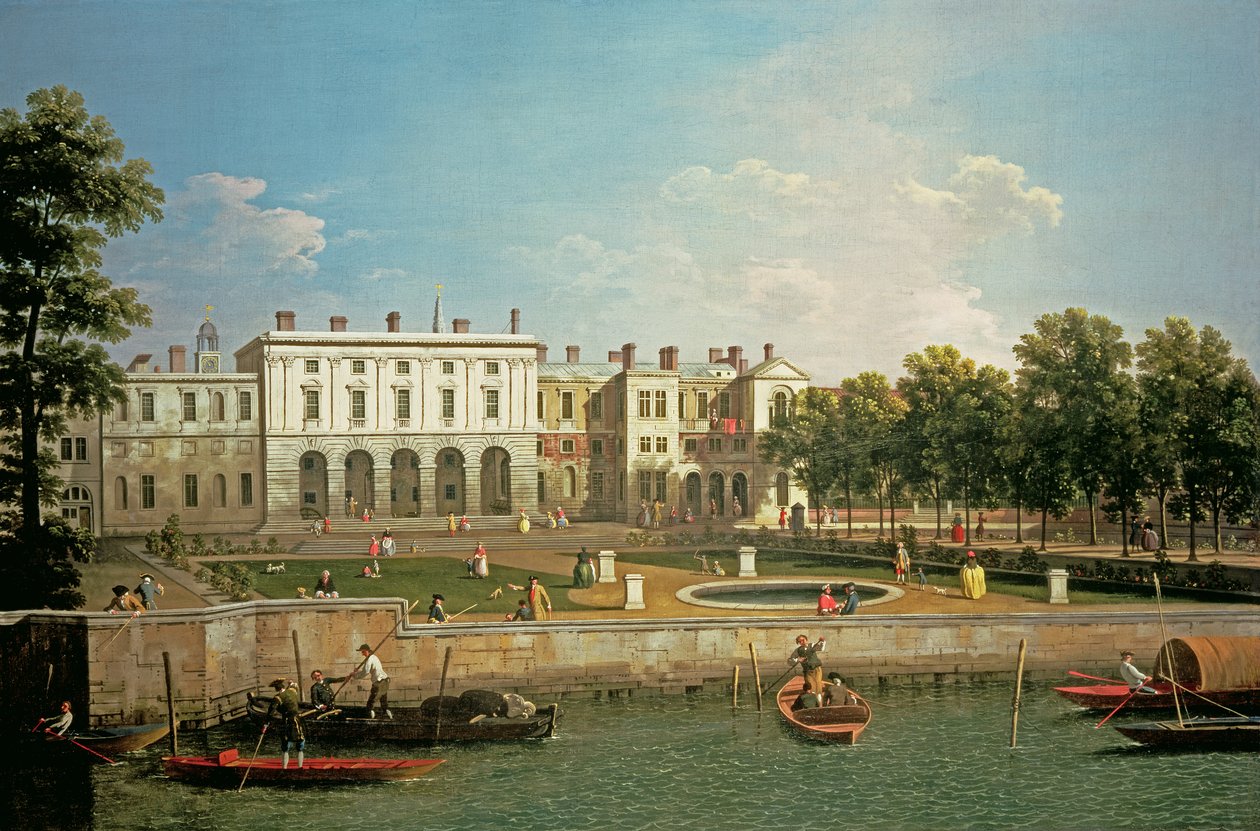 Ancien Somerset House depuis la Tamise, vers 1746-50 - Giovanni Antonio Canal