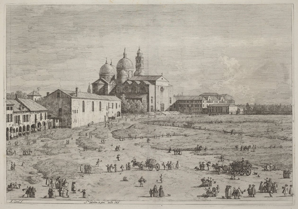 Santa Giustina in Prà della Valle - Canaletto