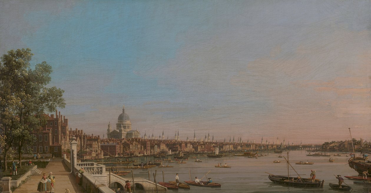 La ville depuis la terrasse de Somerset House - Canaletto