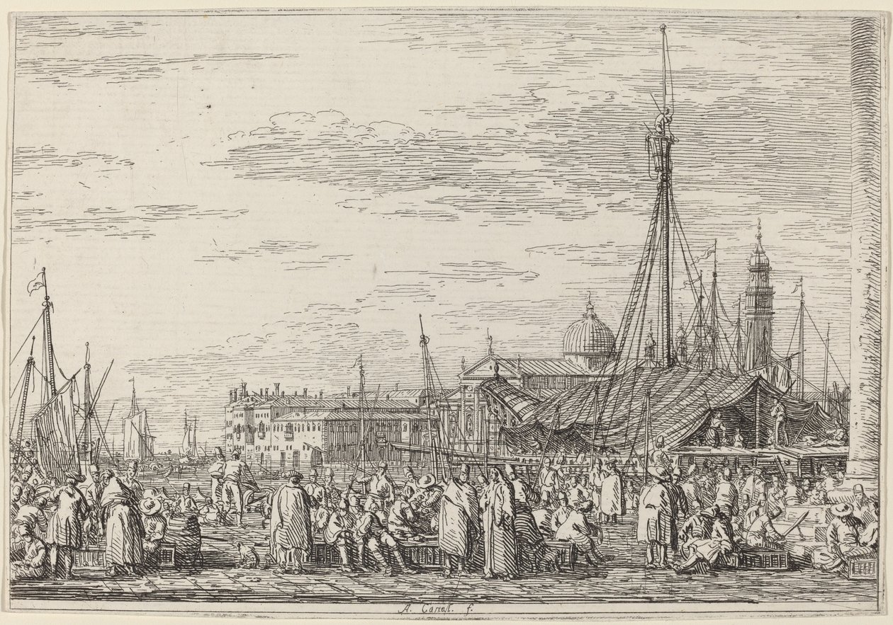 Le Marché sur le Molo - Canaletto