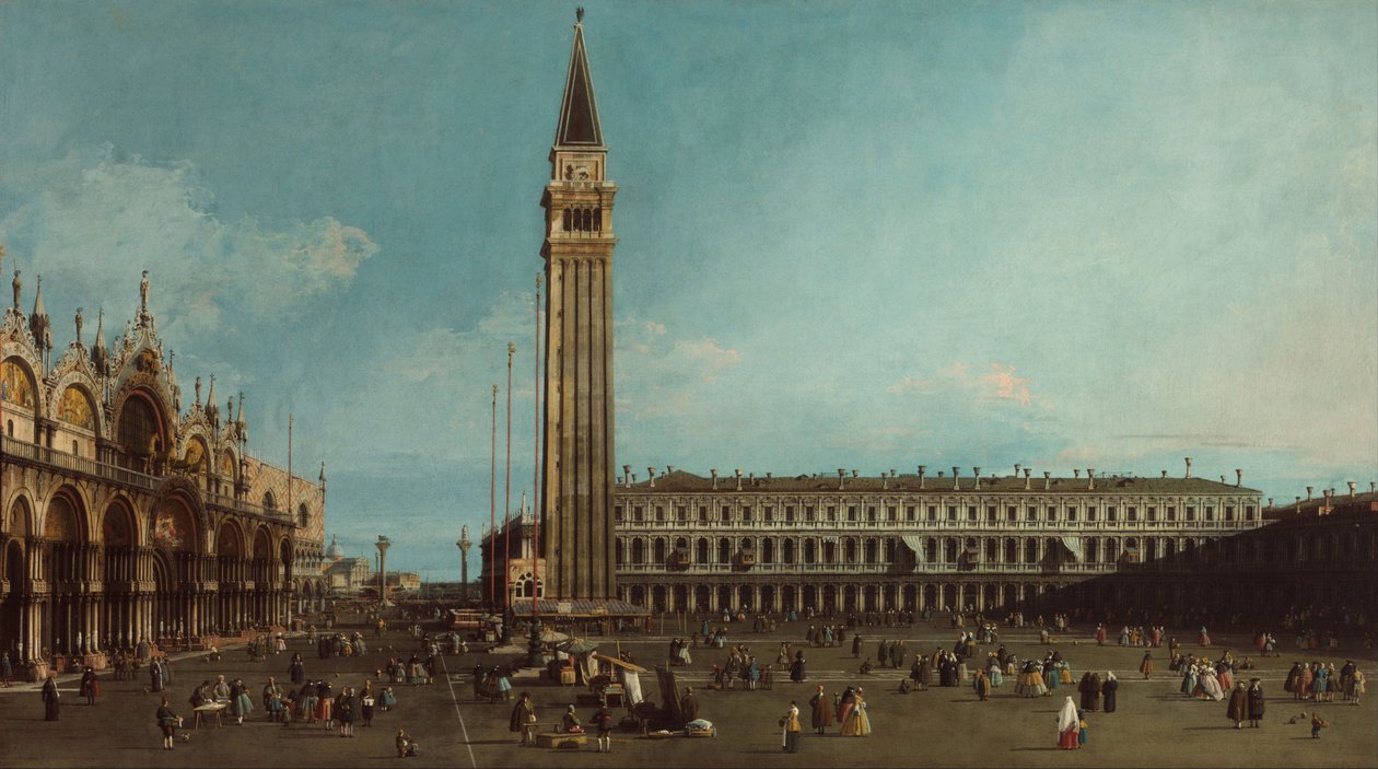 La Piazza San Marco, Venise, 1742-1745 - Giovanni Antonio Canal