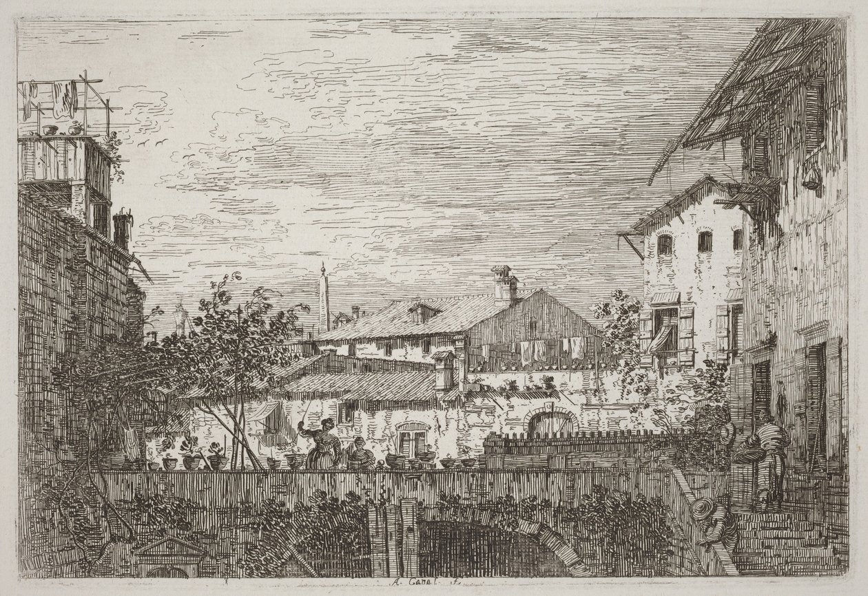 La Terrasse [en bas à droite] - Canaletto
