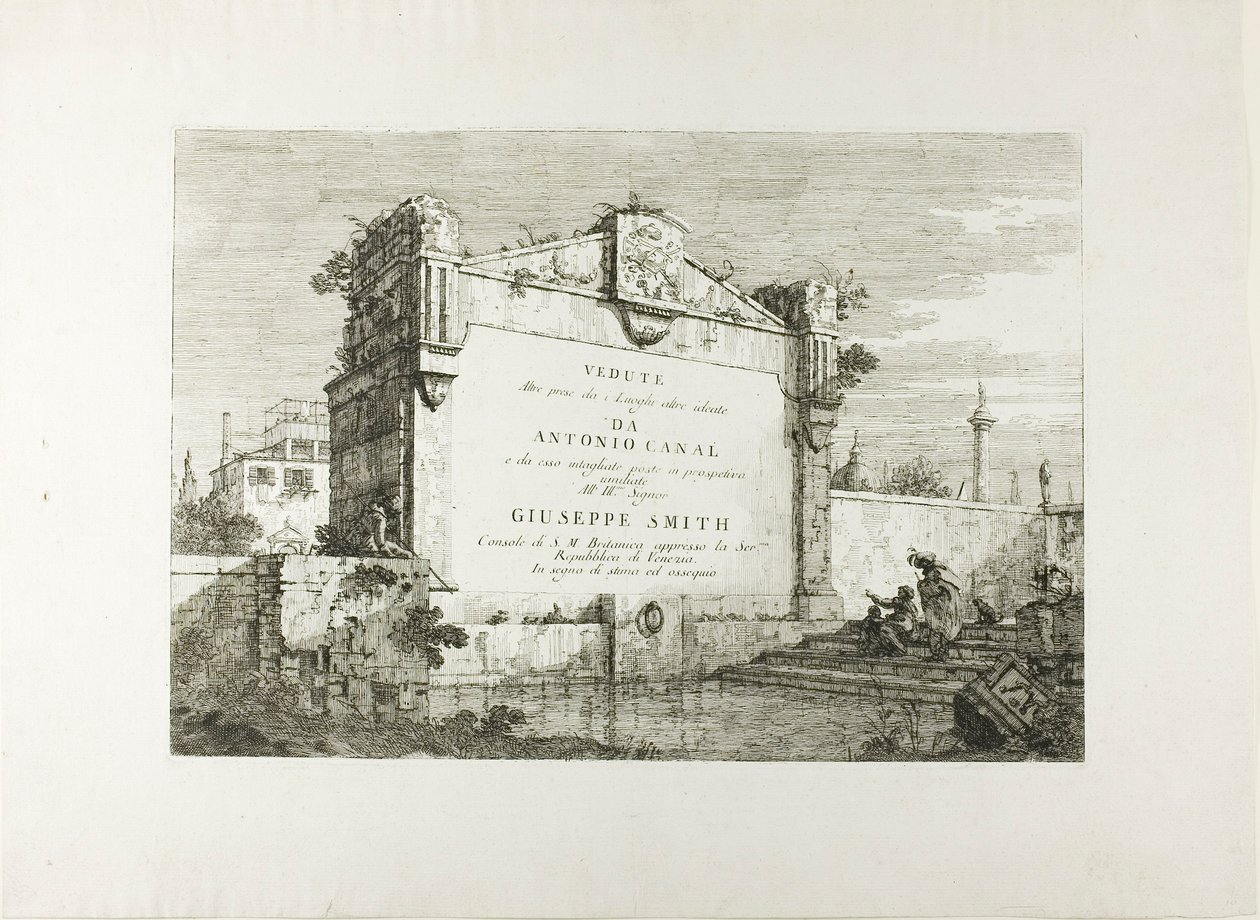 Page de titre, des Vedute - Canaletto