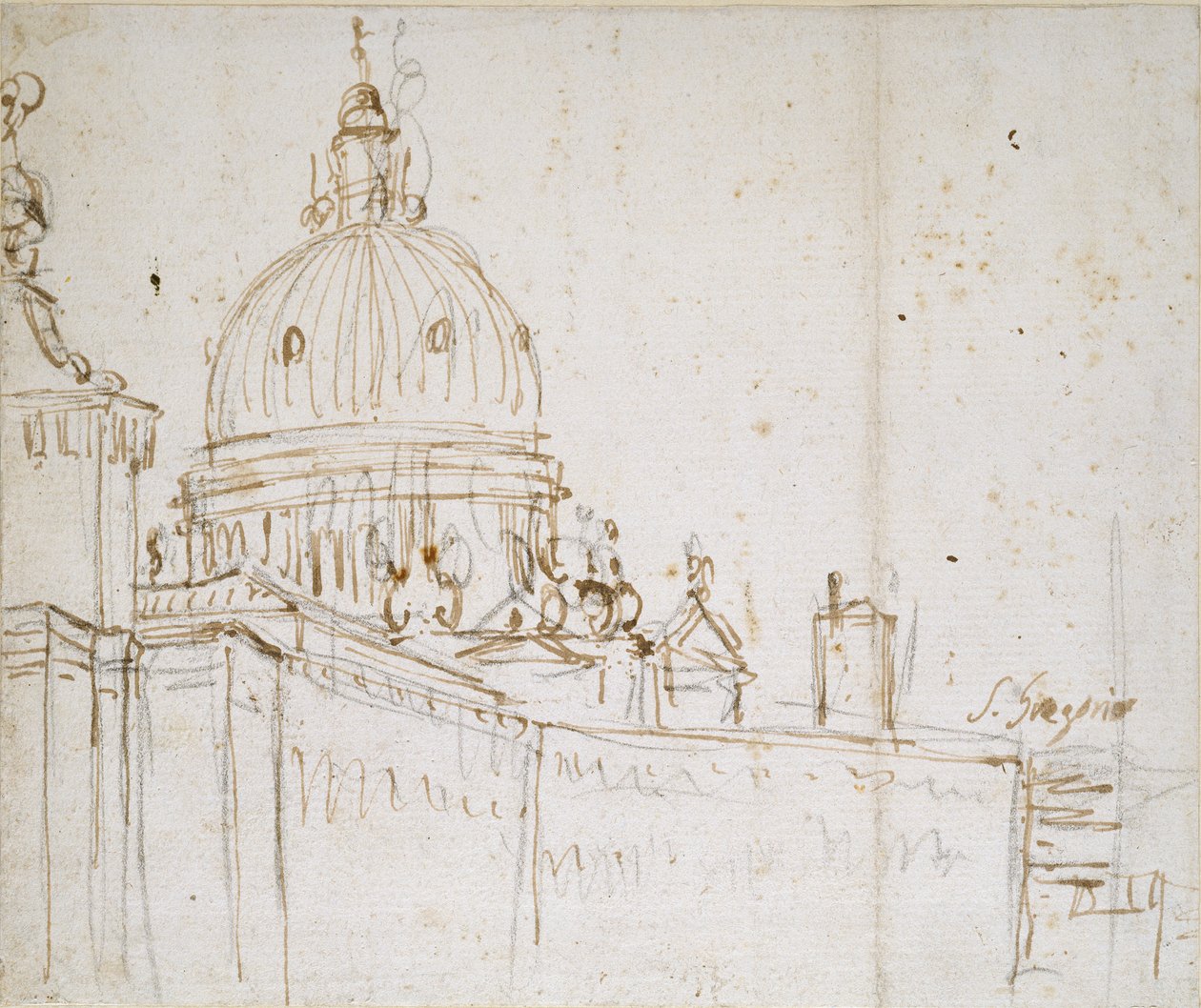 Venise: La Dogana di Mare et S. Maria della Salute, milieu du 18ème siècle - Canaletto