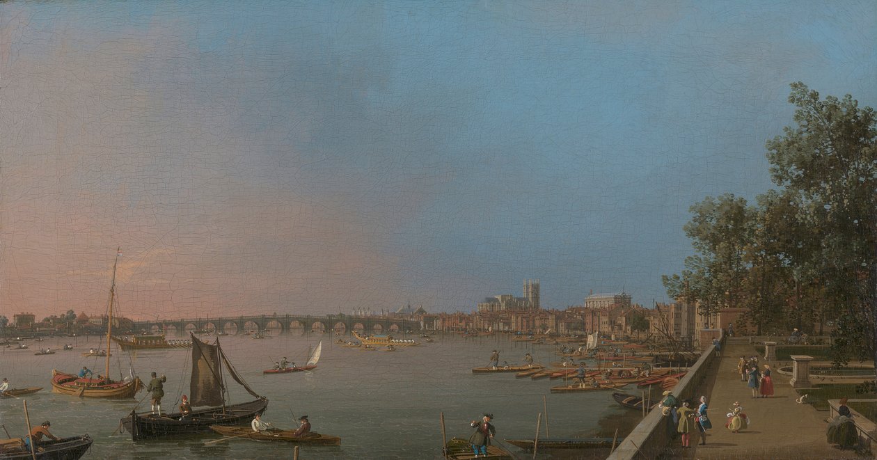 Westminster depuis la terrasse de Somerset House - Canaletto