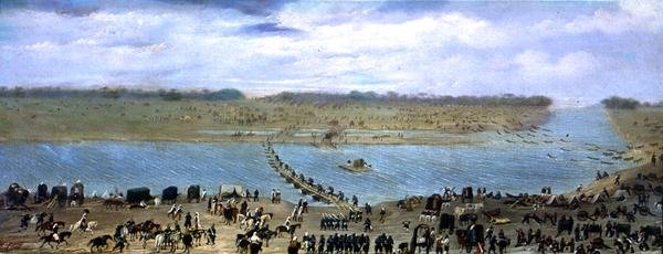 La Traversée de la rivière Santa Lucia, Uruguay - Candido Lopez