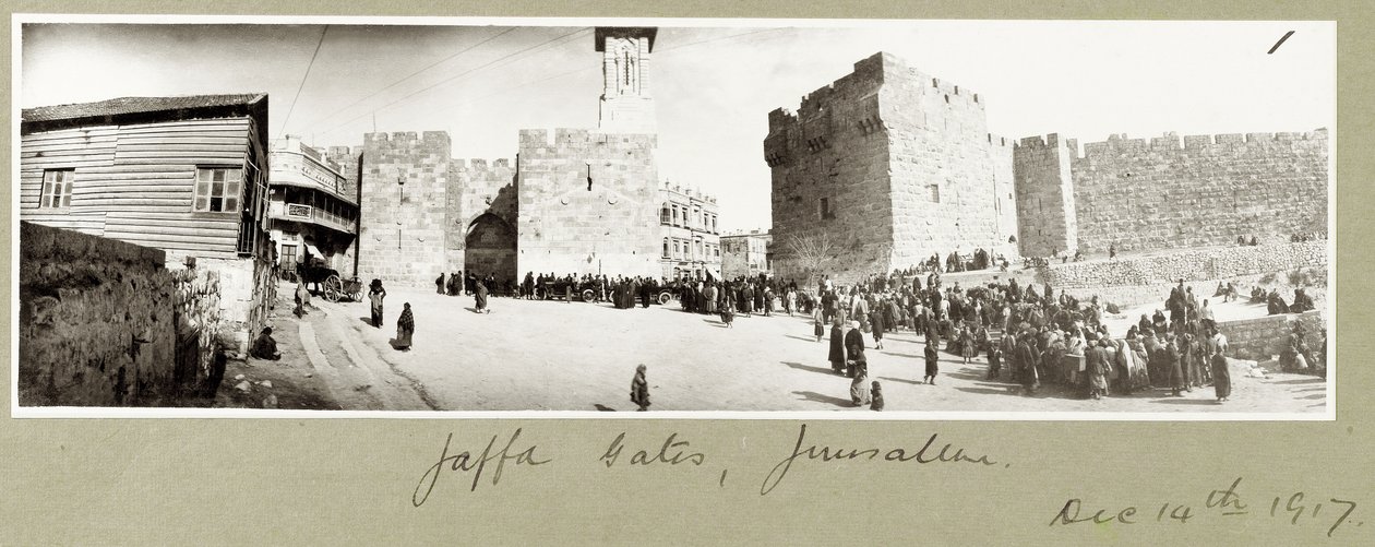 Portes de Jaffa, Jérusalem, 14 décembre 1917 - Capt. Arthur Rhodes