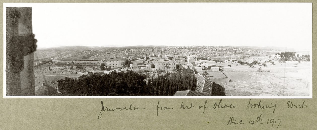 Jérusalem depuis le mont des Oliviers regardant vers l