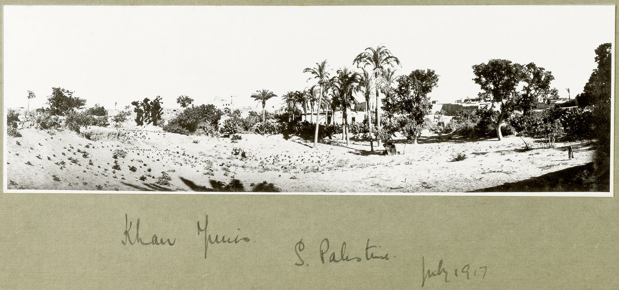 Khan Yunis, sud de la Palestine, juillet 1917 - Capt. Arthur Rhodes