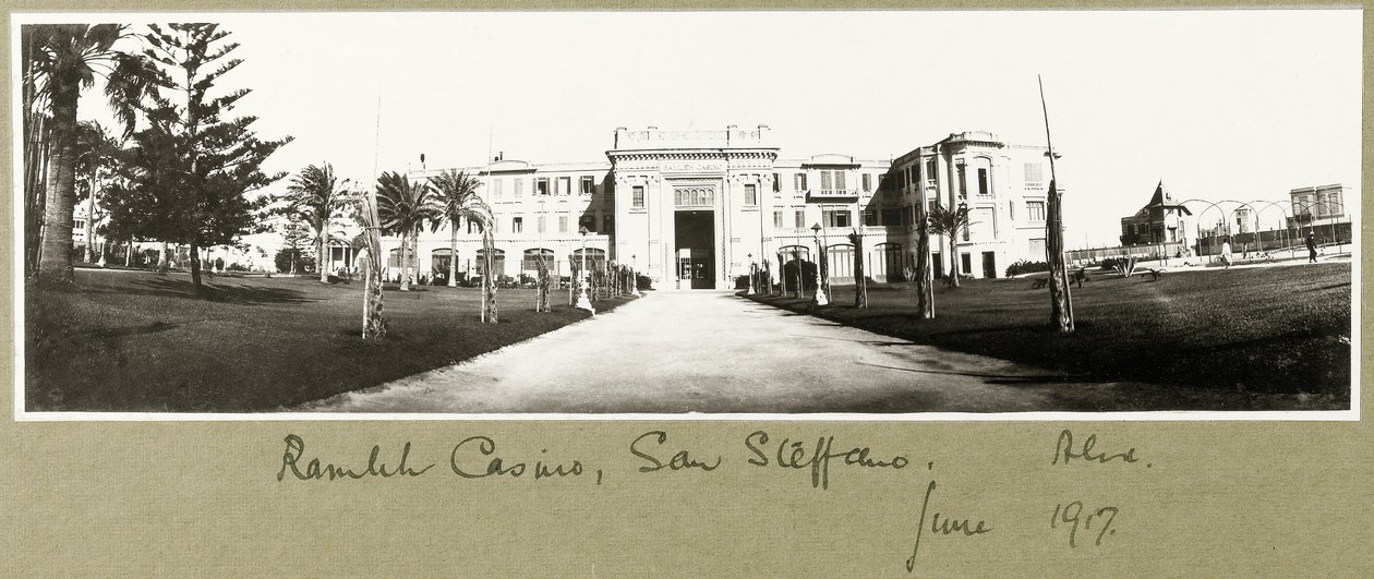 Casino de Ramleh, San Stefano, juin 1917 - Capt. Arthur Rhodes