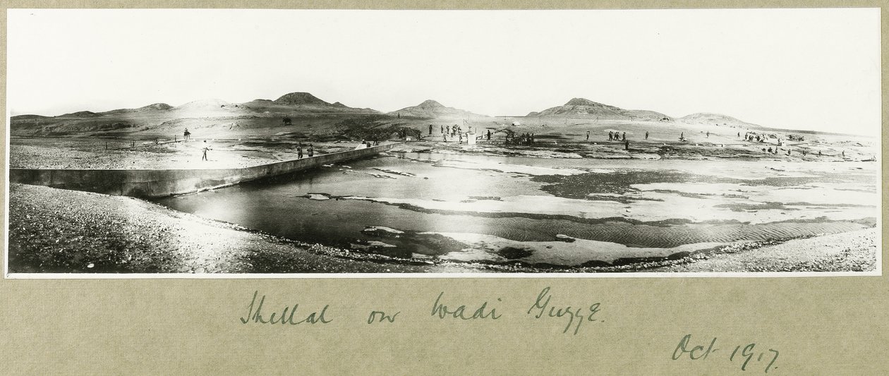 Shellal sur le Wadi Guzzeh, octobre 1917 - Capt. Arthur Rhodes
