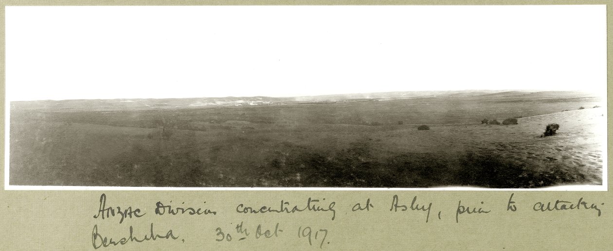 Division ANZAC se concentrant à Asluj avant d