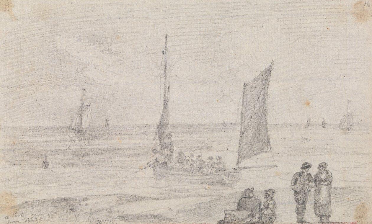 Une fête près de la plage de Brighton, 18 septembre 1815 - Capt. Thomas Hastings