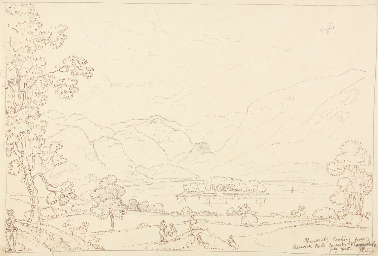 Derwent vers Borrowdale, juillet 1835 - Capt. Thomas Hastings