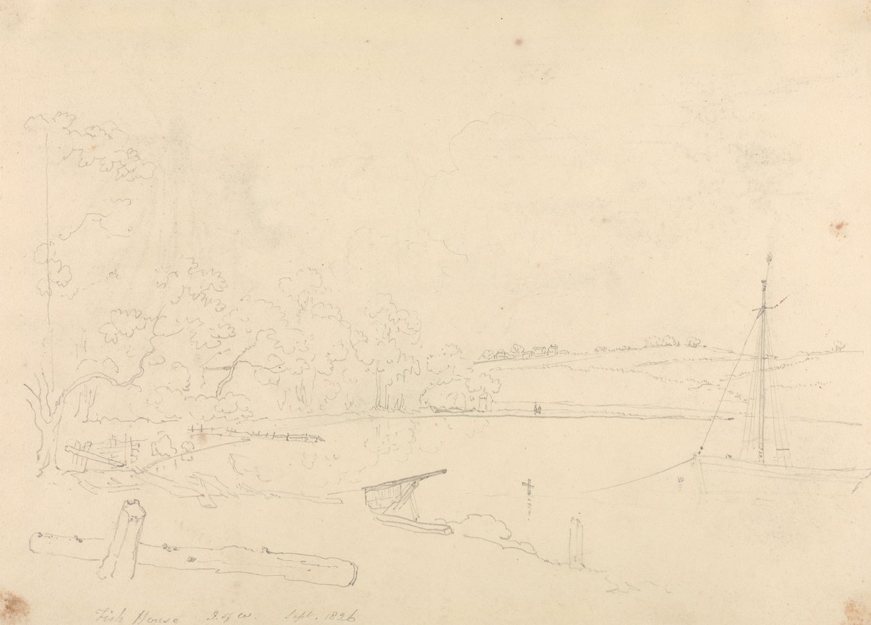 Maison des poissons, Île de Wight, septembre 1826 - Capt. Thomas Hastings