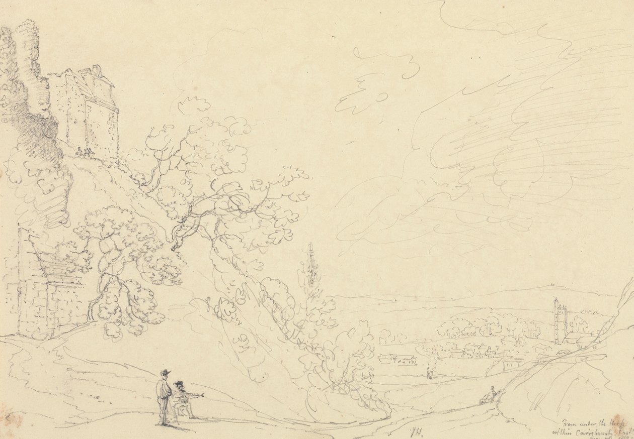 Depuis le donjon du château de Carisbrooke, 18 mai 1829 - Capt. Thomas Hastings